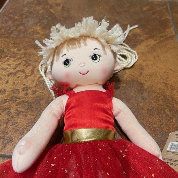 Get Your Hands Ganz Ballerina Plush Christmas Doll 16” Blonde Hair Holiday 2011 - Picture 3 of 5